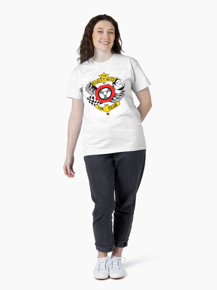 Thumbnail 4 of 7, Classic T-Shirt, Rusty Nuts Car Club International designed and sold by ianrome.