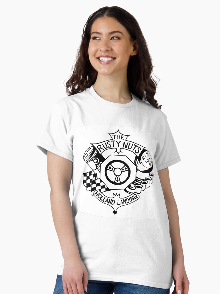 Thumbnail 2 of 7, Classic T-Shirt, Rusty Nuts Black and White  designed and sold by ianrome.