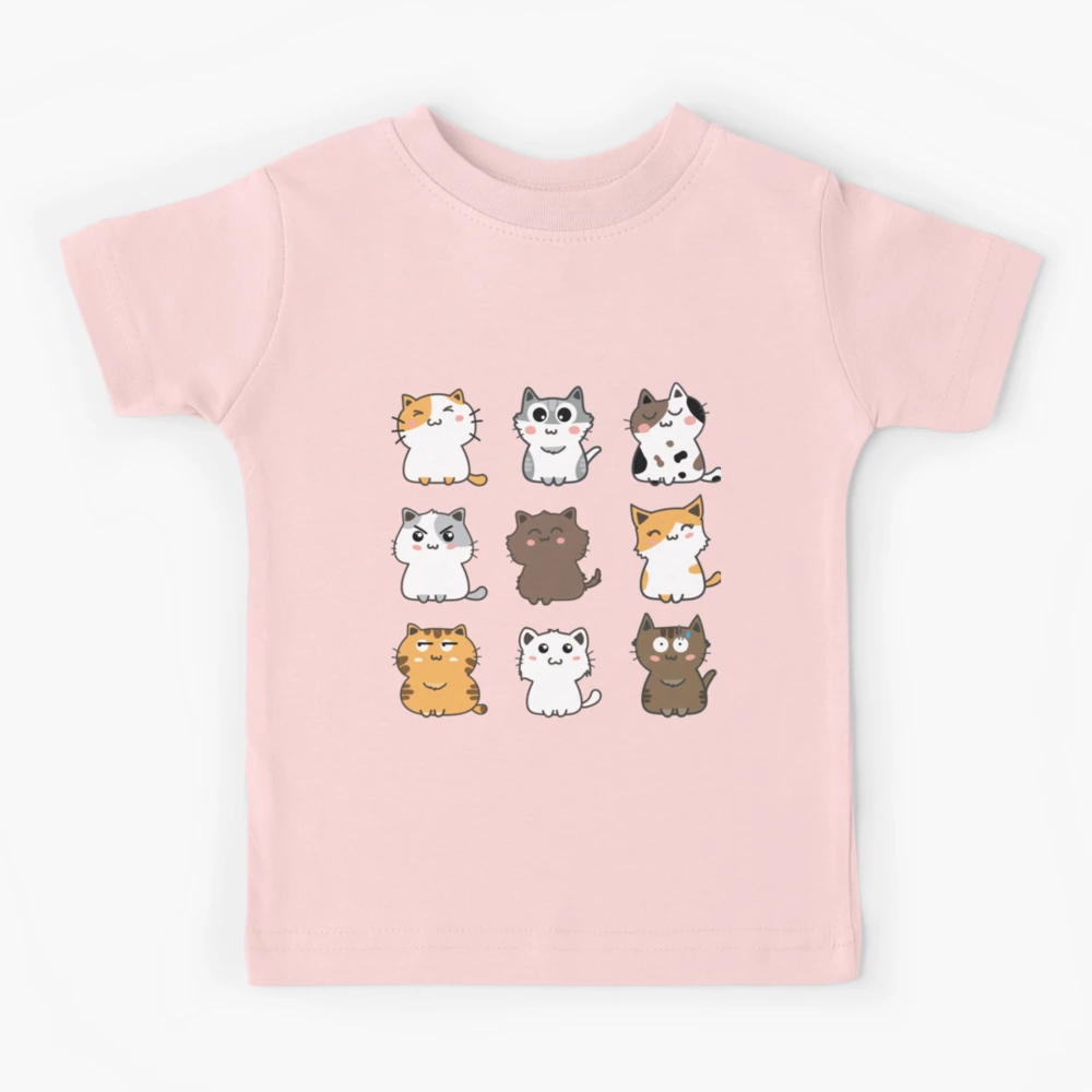 Cute cat cartoon t-shirt - TenStickers