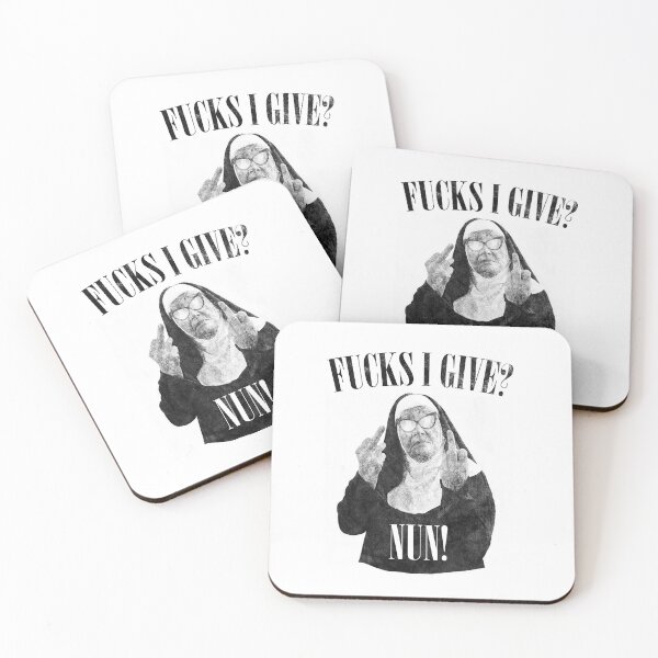 Item preview, Fuck I Give? Nun designed and sold by DirtyAngelFace Shop.