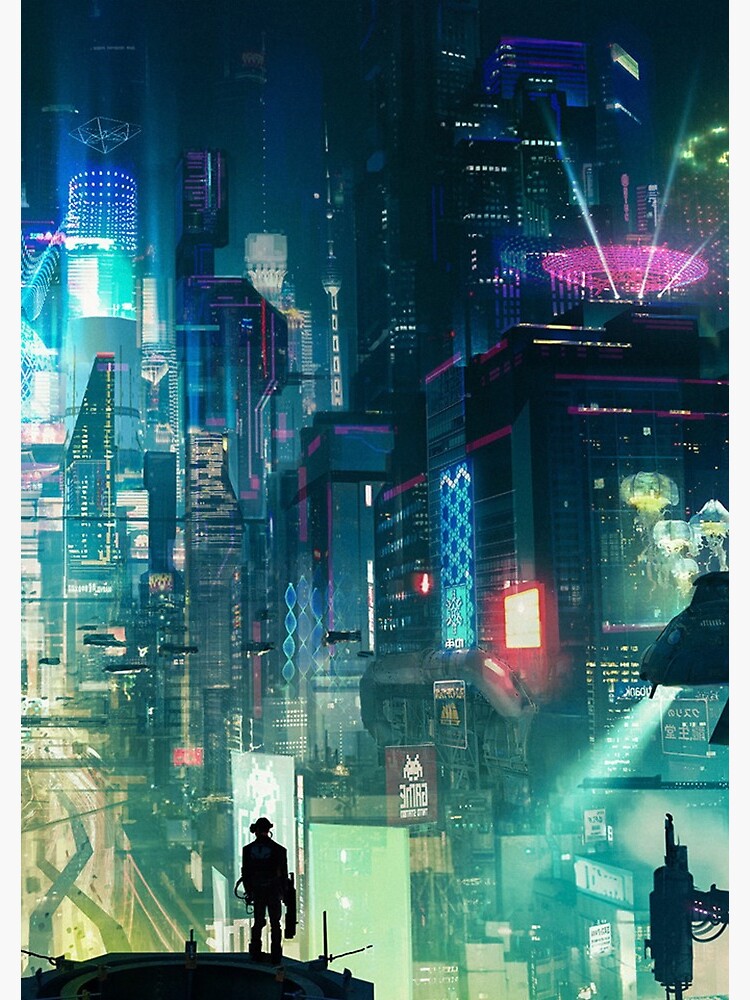 Mega City Nights Futuristic Tokyo by mia-scott