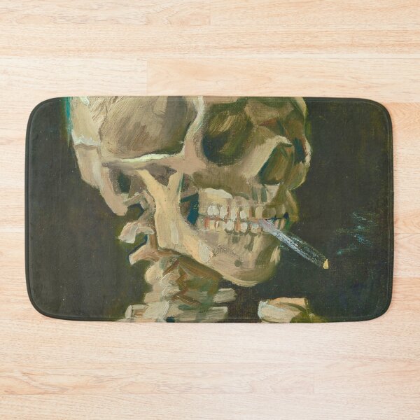 Item preview, Head of a Skeleton with a Burning Cigarette by Vincent Van Gogh (Digitally Enhanced) designed and sold by Mr. Gattax.