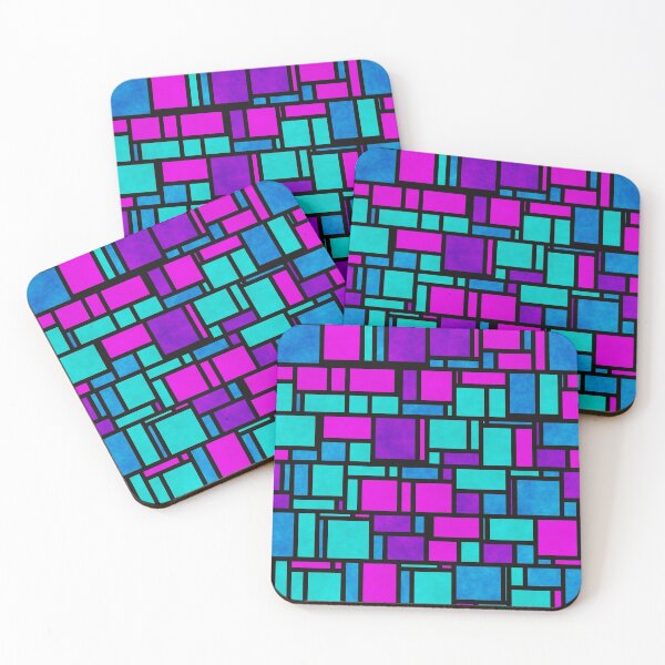 Item preview, Jewel Tone Mondrian designed and sold by Kaleiope Studio.