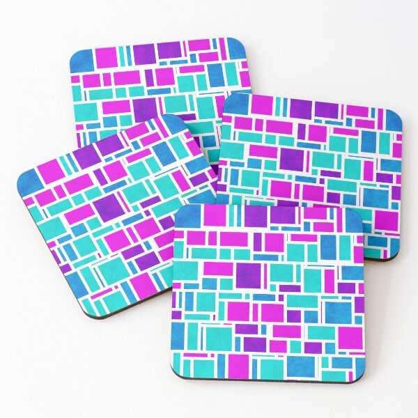 Item preview, Jewel Tone Mondrian Version 2 designed and sold by Kaleiope Studio.