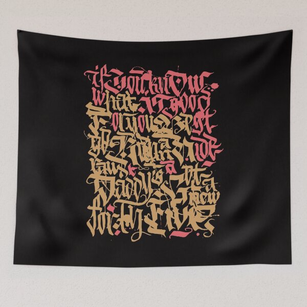 Item preview, Calligraphy designed and sold by THVM theBRICK.