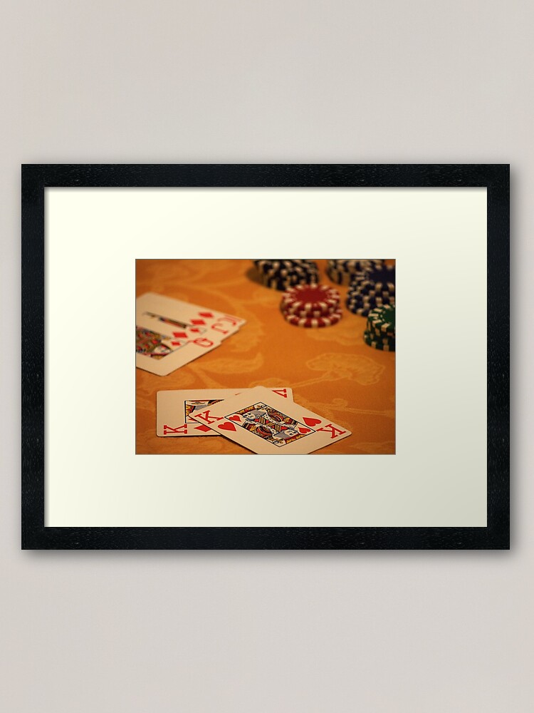 Alternate view of Cards and Chips Framed Art Print