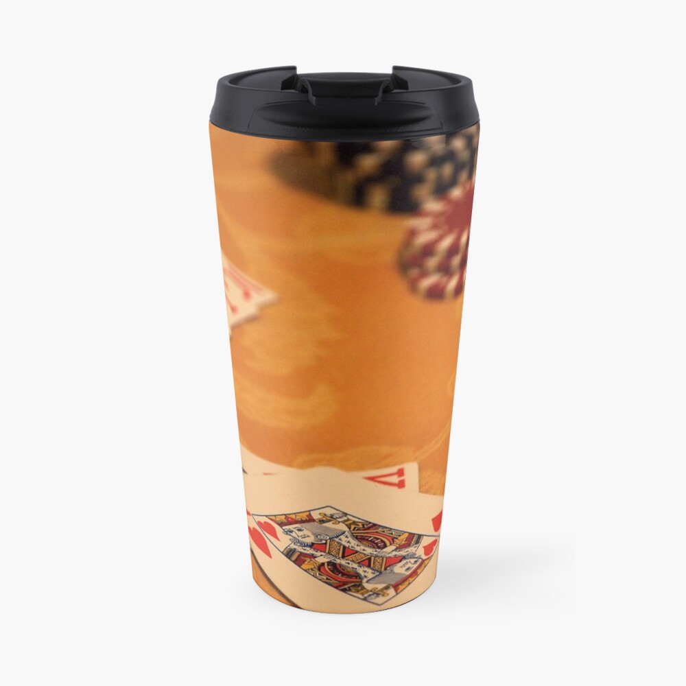 Cards and Chips Travel Coffee Mug