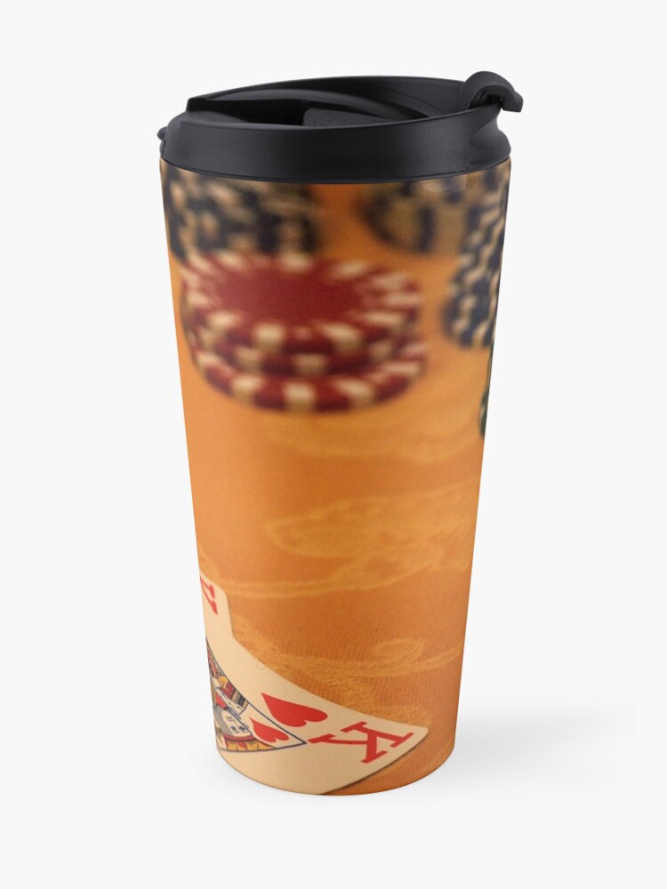 Alternate view of Cards and Chips Travel Coffee Mug