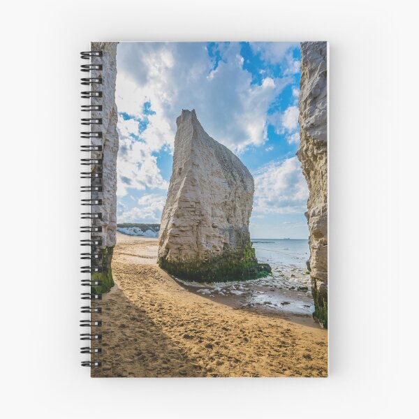 Item preview, The lonely chalk stack on the beach of Botany Bay in Kent - Square Photo designed and sold by Luke Farmer.