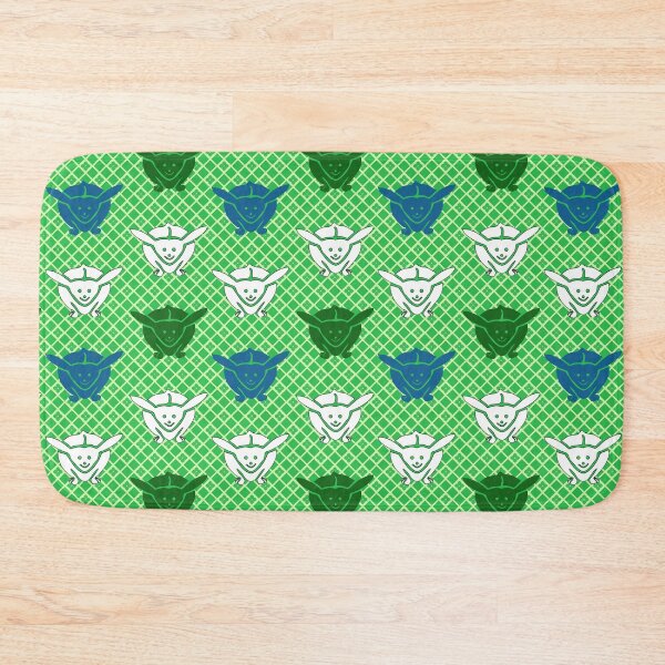 Item preview, Japanese rabbit print, green, blue and white designed and sold by Marymarice.