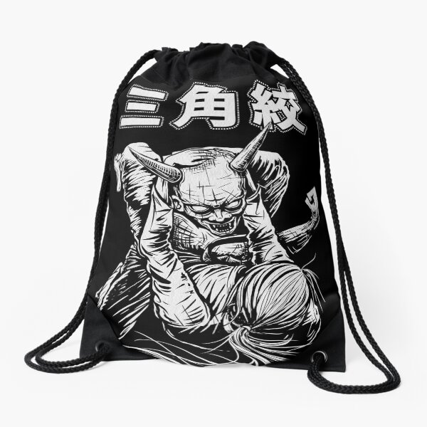 Triangle Girl Drawstring Bag