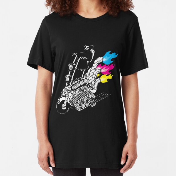 Grim Hellraiser Rides Again Slim Fit T-Shirt