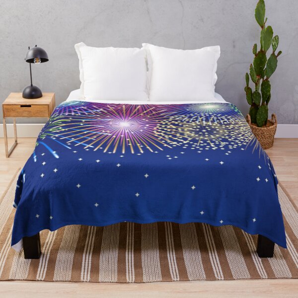 Item preview, Colorful Fireworks designed and sold by Poetic Patterns Studio.
