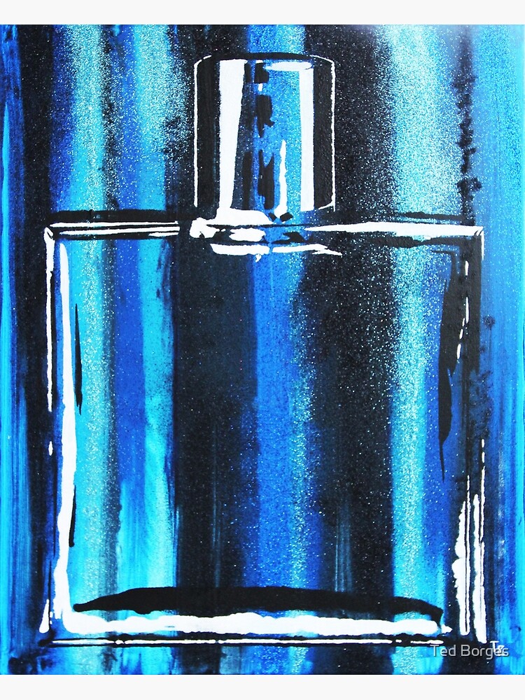 Blue Cologne Bottle by tedborges