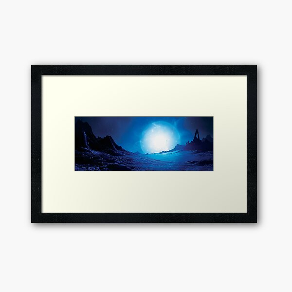 Blue Supergiant Landscape Framed Art Print