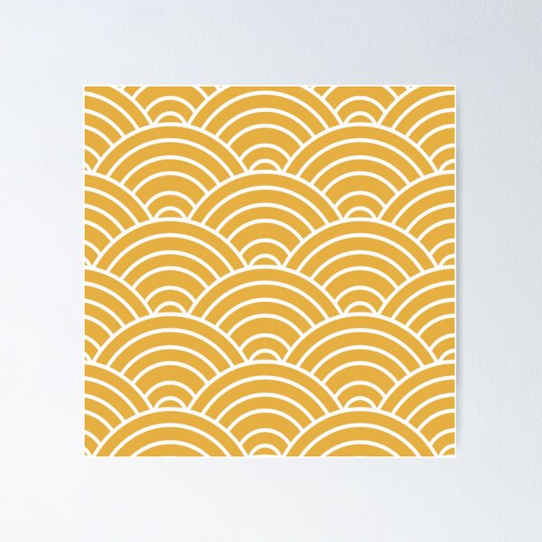 Item preview, Yellow Sunshine Wave Pattern designed and sold by DirtyAngelFace Shop.