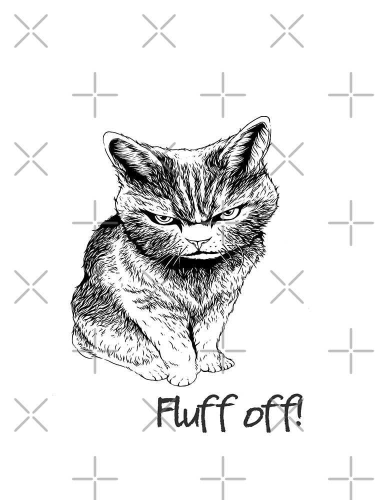 flip off cat t shirt