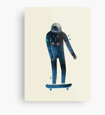 Skate/Space Metal Print