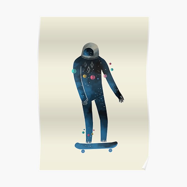Skate/Space Poster