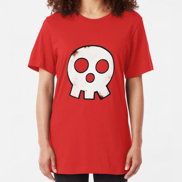 Fire Force Anime - En'en no Shōbōtai - Skull Logo Slim Fit T-Shirt