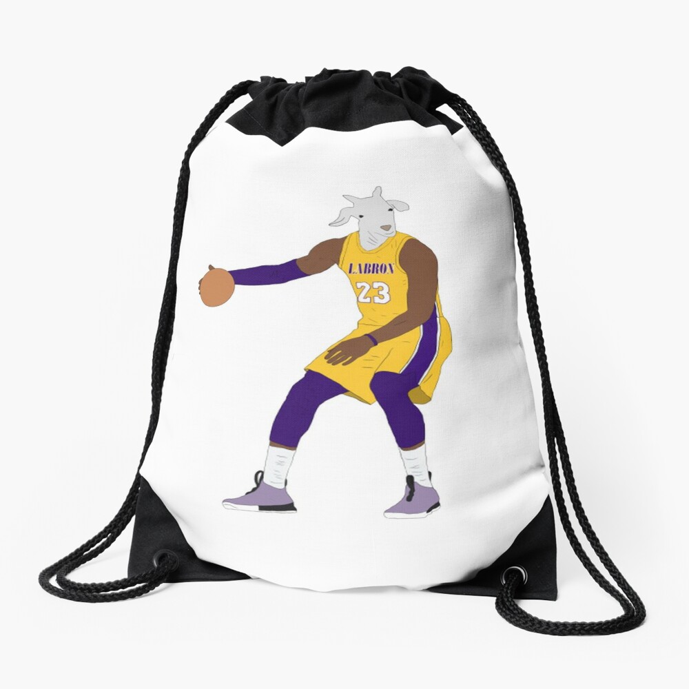 lakers drawstring bag