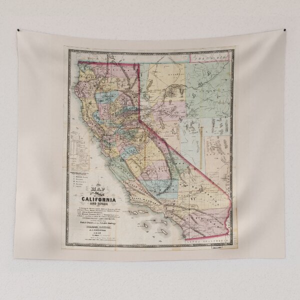 Item preview, Map of the State of California (1867) designed and sold by allhistory.