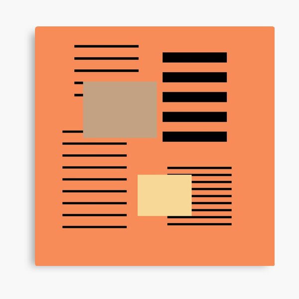 Kanye abstract album art Canvas Print