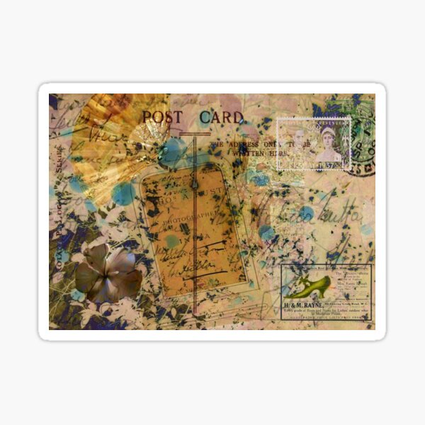 Island Love Collage Sticker
