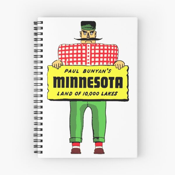 Item preview, Minnesota Paul Bunyan Vintage Travel Decal designed and sold by hilda74.