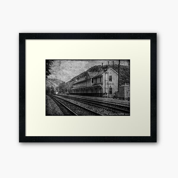 Waiting on the Ghost Train Framed Art Print