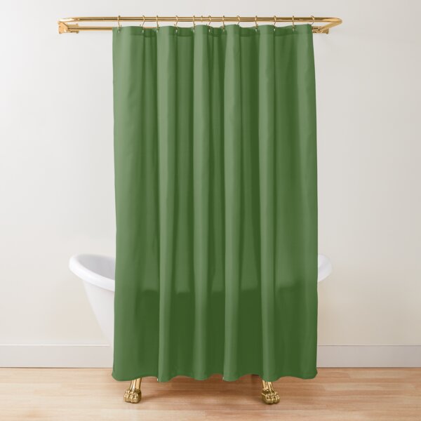 Hunter Green Dark Green Solid Color Shower Curtain By Eclecticatheart Redbubble