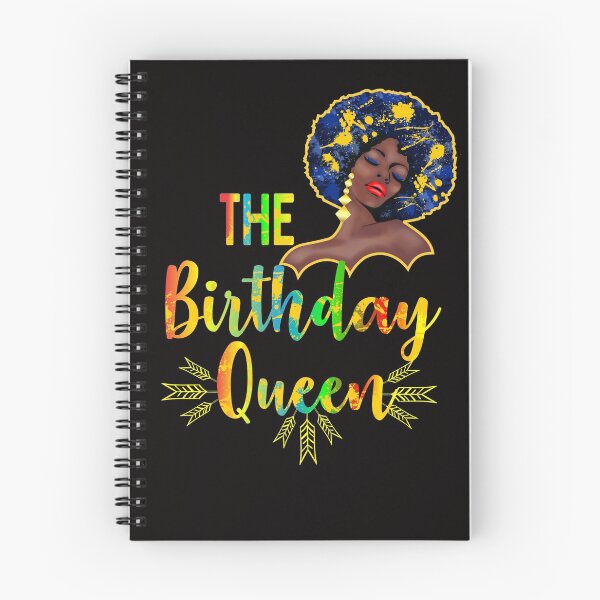 Item preview, Black Woman Birthday Girl QueenT-shirt Afro Hair Watercolor  designed and sold by Tetete.