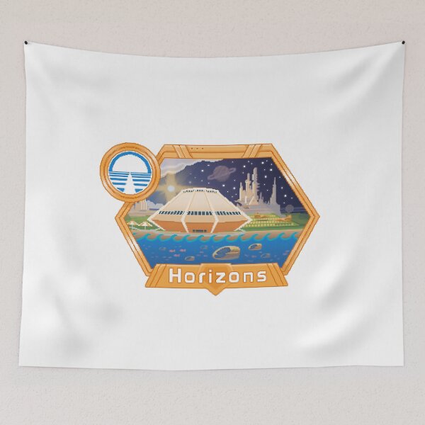 Item preview, Horizons EPCOT Pavilion Pixel Art Featuring Sea Base Alpha, Mesa Verde, Brava Centauri, and the Prologue and the Promise by Robert McCall designed and sold by retrocot.