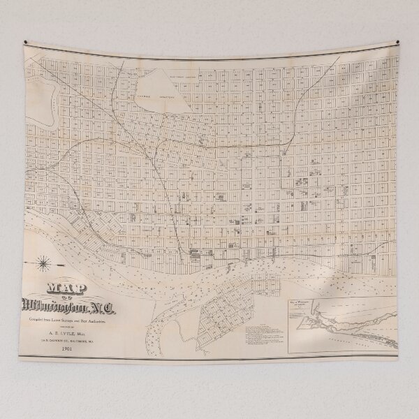 Artikelvorschau, Vintage Wilmington NC Karte (1901) entworfen und verkauft von BravuraMedia.