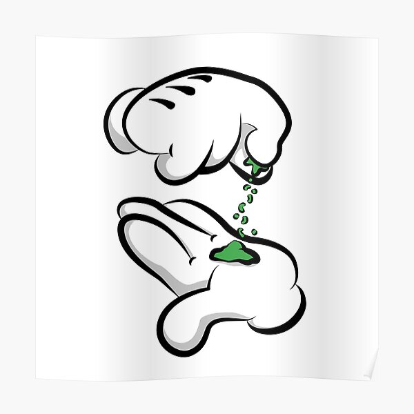 Mickey Mouse Weed Posters | Redbubble