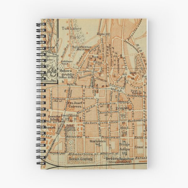 Item preview, Vintage Zagreb Croatia Map (1911) designed and sold by BravuraMedia.