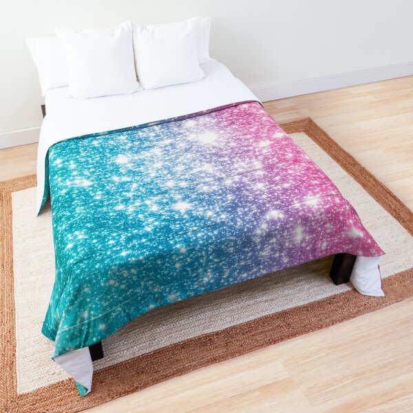 Mermaid Galaxy Sparkle Stars Comforter