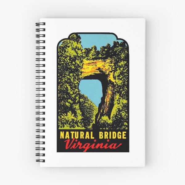 Item preview, Natural Bridge Virginia Vintage Travel Decal designed and sold by hilda74.