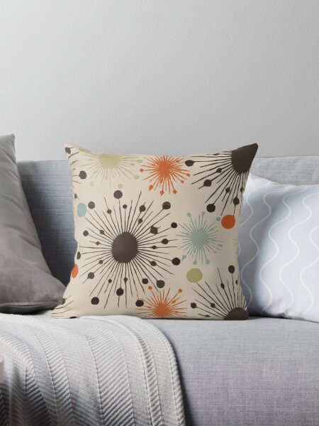 Item preview, Mid Century Modern Colorful Starburst Textile Pattern designed and sold by Designs by Kool Kat.