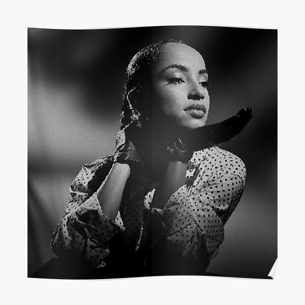 Digitally modified photo of a famous British singer Poster