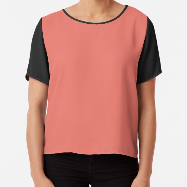 Peach Echo 16-1548 TCX | Pantone | Color Trends | Spring Summer 2016 | Solid Colors | Fashion Colors | Chiffon Top