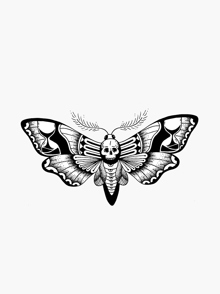 25 Simple Moth Tattoos