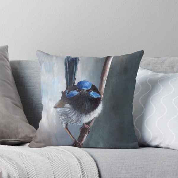 Item preview, Superb Fairy Wren  - Australian Bird Art - Wren Art - Blue Wren designed and sold by JanetMGraham.