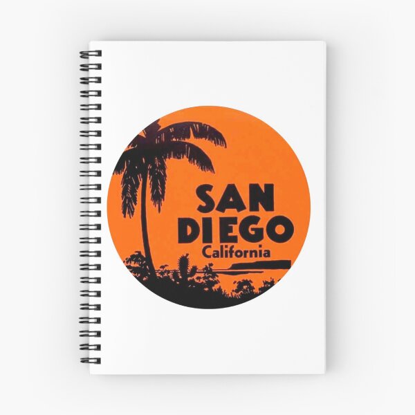 Item preview, San Diego California Vintage Travel Decal Round designed and sold by hilda74.