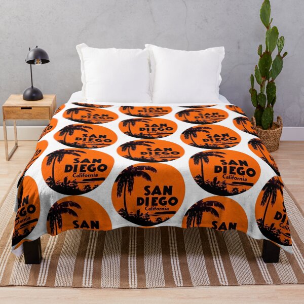 Item preview, San Diego California Vintage Travel Decal Round designed and sold by hilda74.