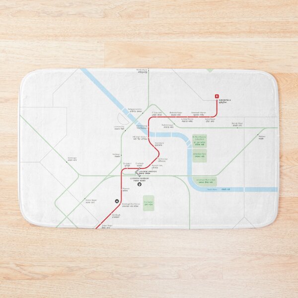 Item preview, Lucknow Metro Map designed and sold by Jug Cerovic.