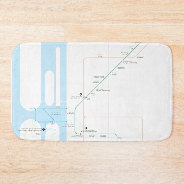 Item preview, Kochi Metro Map designed and sold by Jug Cerovic.