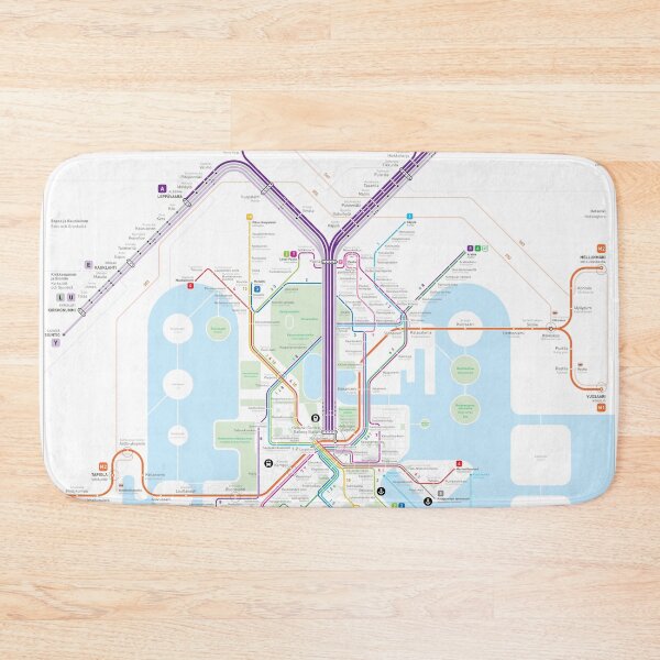 Item preview, Helsinki Metro Map designed and sold by Jug Cerovic.