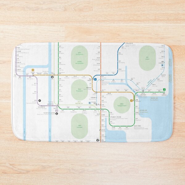 Item preview, Busan Metro Map designed and sold by Jug Cerovic.