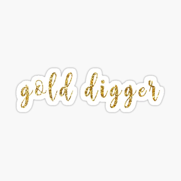 Kanye West Gold Digger Song Lyrics Wall Sticker